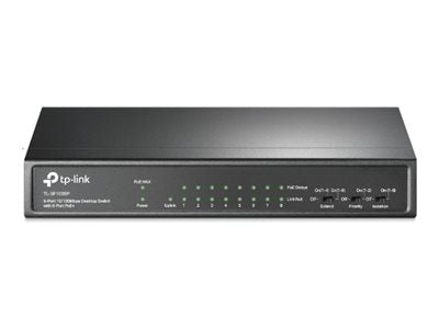 9-Port Desktop Switch 8-Port PoE+