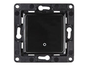 SHELLY Wall Switch 1 Black 1-Button Relay Wall Switch