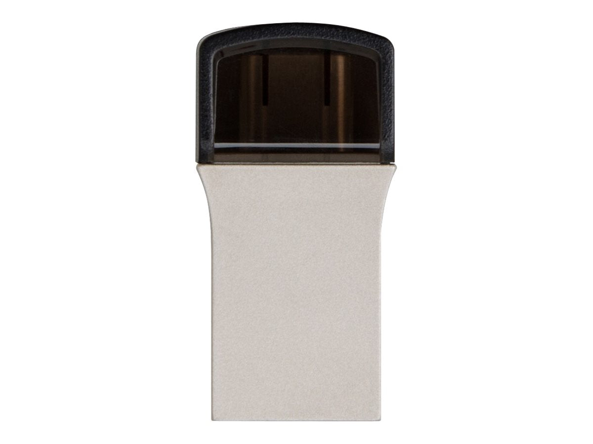 TRANSCEND 64Go Clé USB3.1 Gen 1- On The Go - Type A et C - Argentée