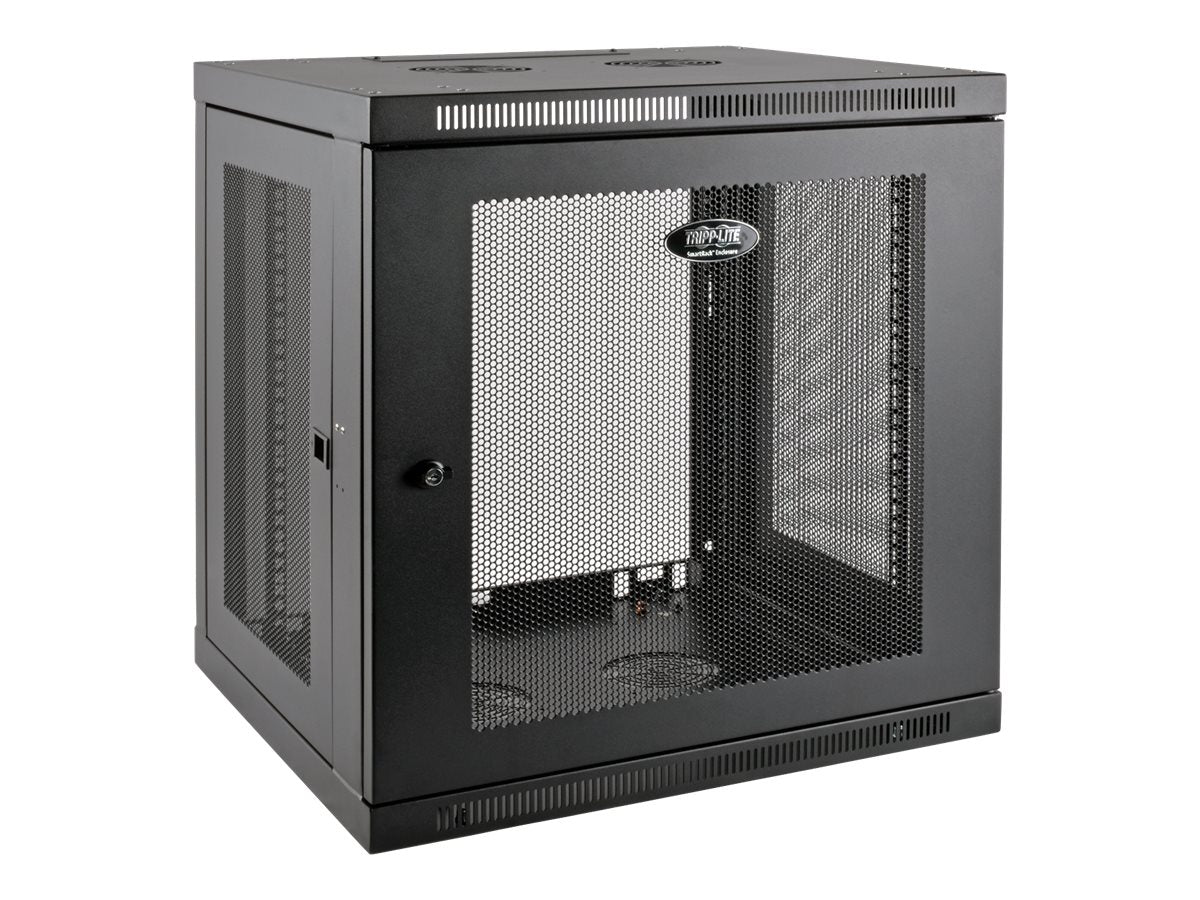 EATON TRIPPLITE 12U Wall Mount Rack Enclosure Server Cabinet Low Profile Deep Rack cabinet wall mountable Black 12U 19