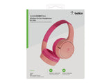 BELKIN SOUNDFORM Mini Wired On-Ear Headphones for Kids Pink