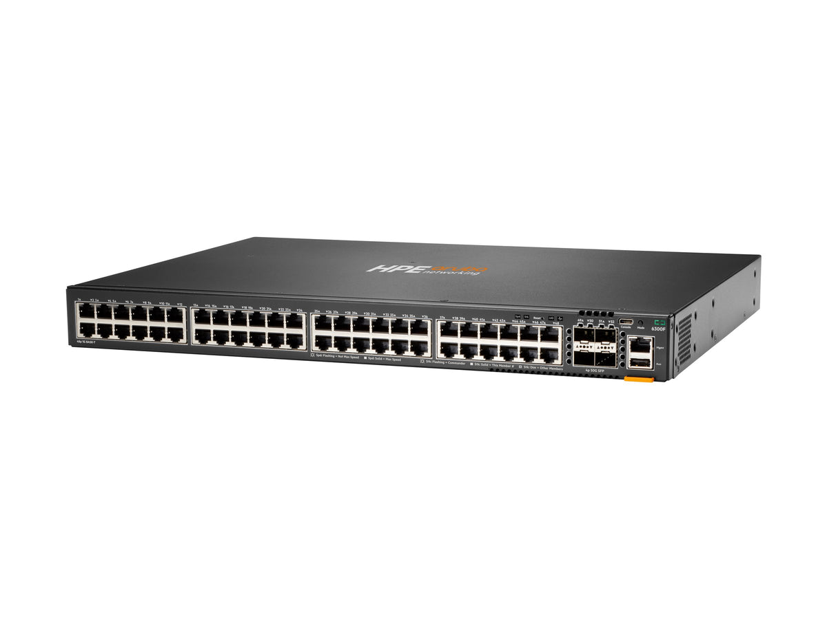 HPE Aruba 6300F 48-port 1GbE and 4-port SFP56 Switch