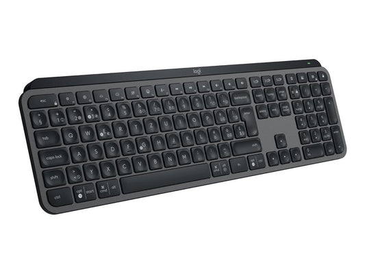 LOGITECH MX Keys S - GRAPHITE - (FRA) - BT - N/A - CENTRAL-419 - PLUS PALMREST