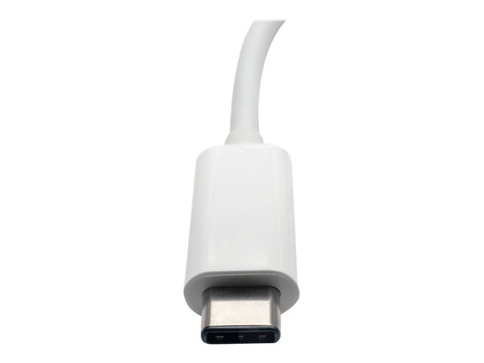 EATON TRIPPLITE USB-C Multiport Adapter - HDMI USB 3.0 Port GbE 60W PD Charging HDCP White