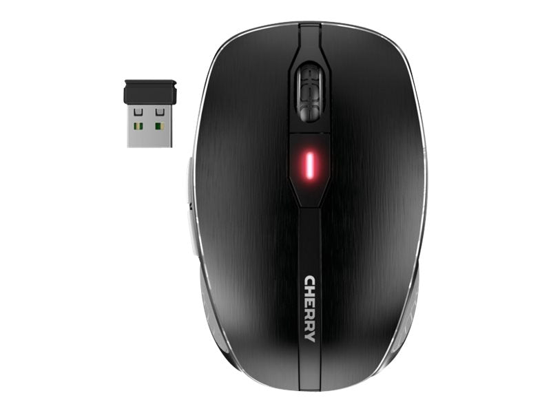 CHERRY Souris MW 8C ADVANCED sans fil USB & Bluetooth noire/argent rechargeable