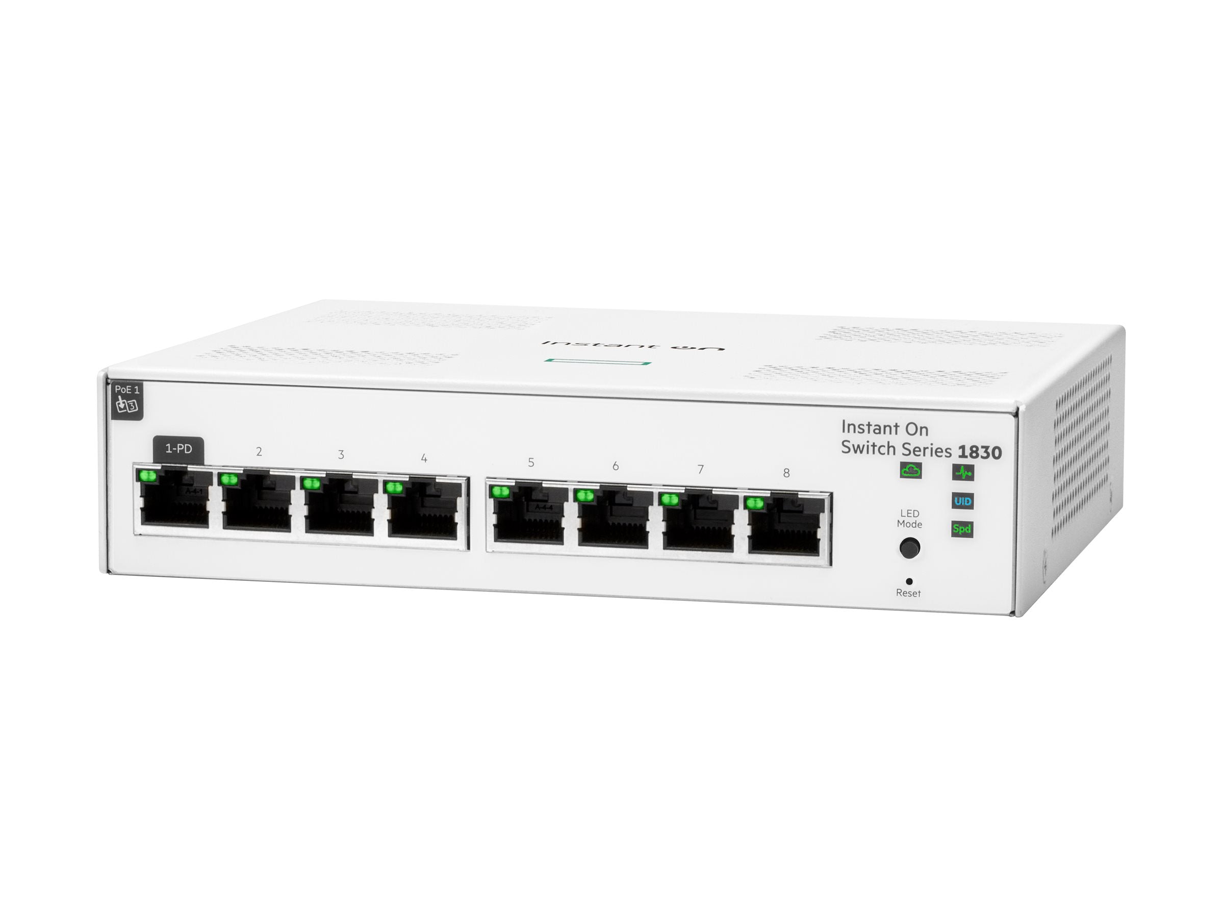 HPE Networking Instant On 1830 8G Switch Commutateur intelligent 8 x 10/100/1000 de bureau