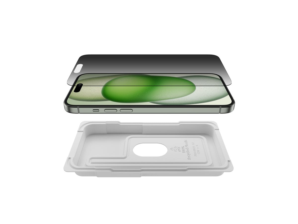 BELKIN ScreenForce Pro TemperedGlass Privacy AM Screen Protection for iPhone 15 Plus/14 Pro Max