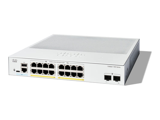 CISCO Catalyst 1300 16-port GE Full PoE 2x1G SFP