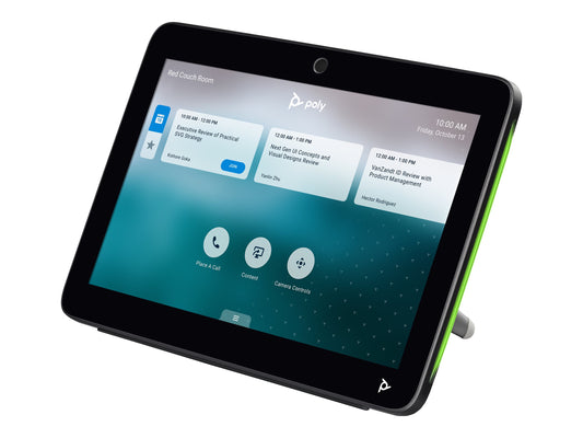 POLY TC10 - BLACK Stand-alone 10p room scheduler touch control for use with Poly G7500 Studio X family ZRoW