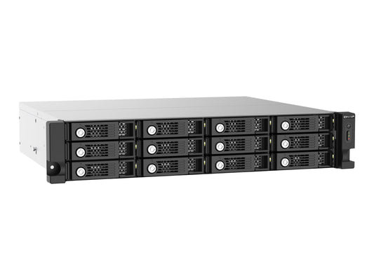 QNAP TL-R1220SEP-RP 12-bay 2U rackmount SAS 12Gbps JBOD expansion enclosure with SAS expander 12Gbps & SAS/SATA 6Gbps drives