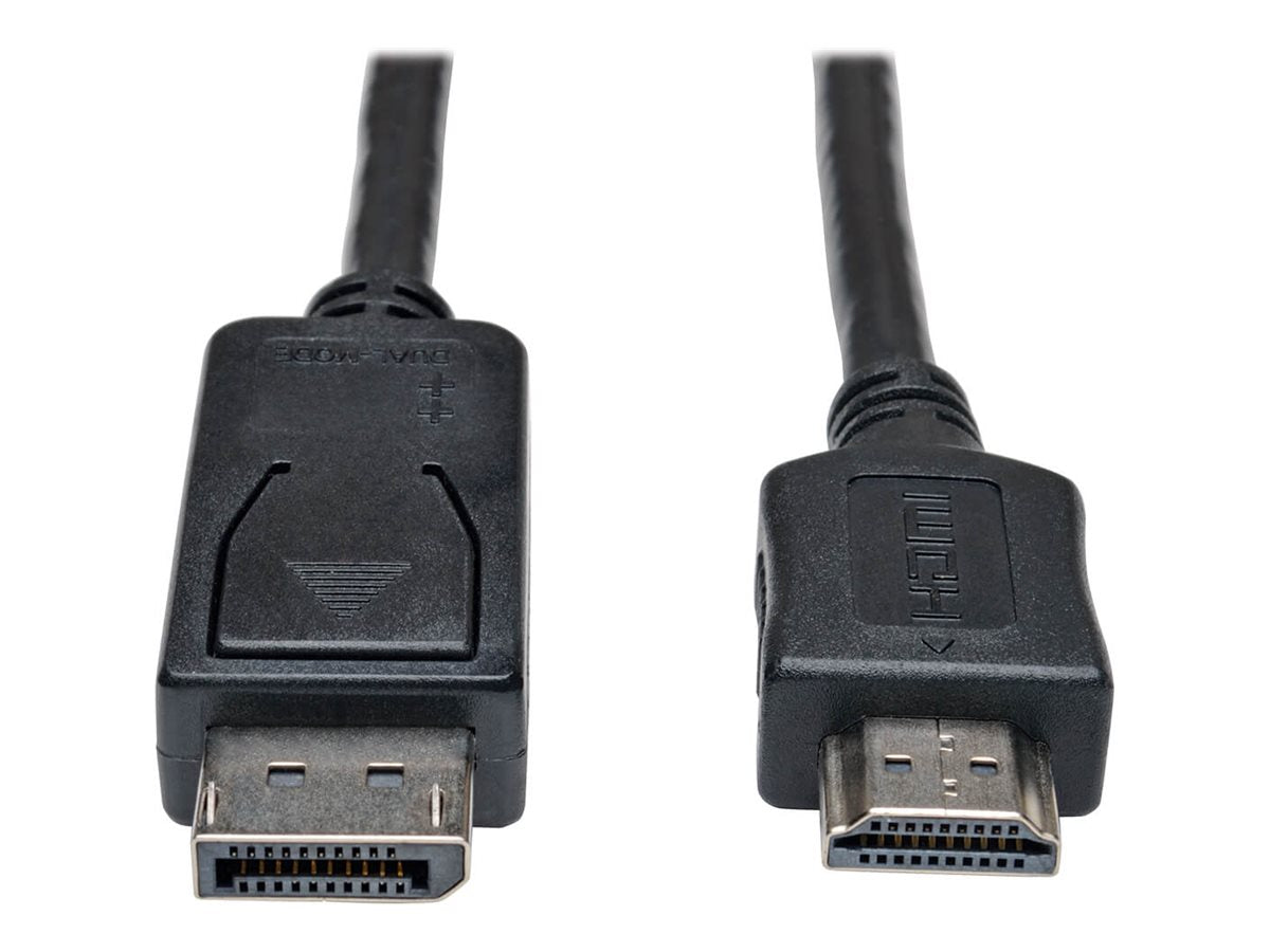 EATON TRIPPLITE DisplayPort to HDMI Adapter Cable M/M 10 ft. 3.1m DP male to HDMI male 3.05m Black