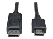 EATON TRIPPLITE DisplayPort to HDMI Adapter Cable M/M 10 ft. 3.1m DP male to HDMI male 3.05m Black