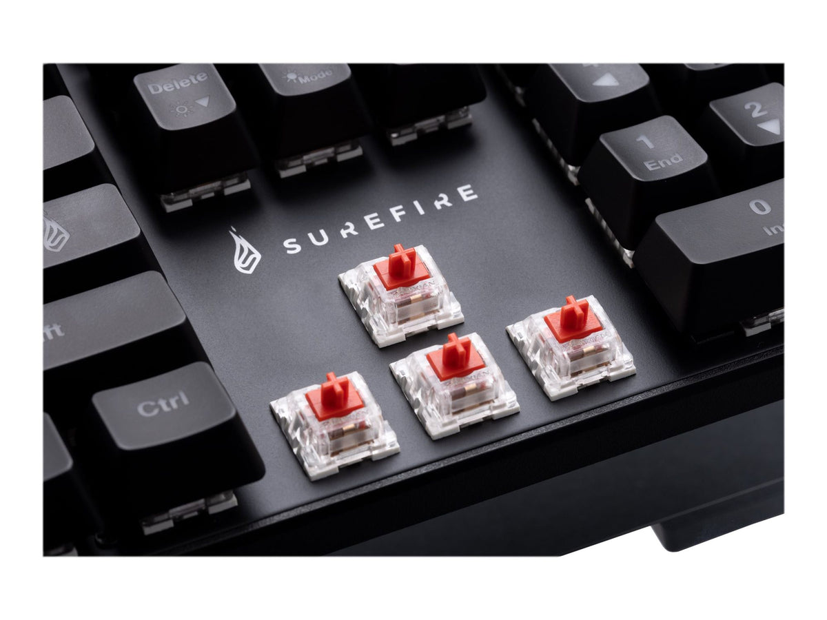 VERBATIM SUREFIRE KINGPIN M2 MECHANICAL MULTIMEDIA RGB GAMING KEYBOARD AZERTY FRENCH WCF (P)