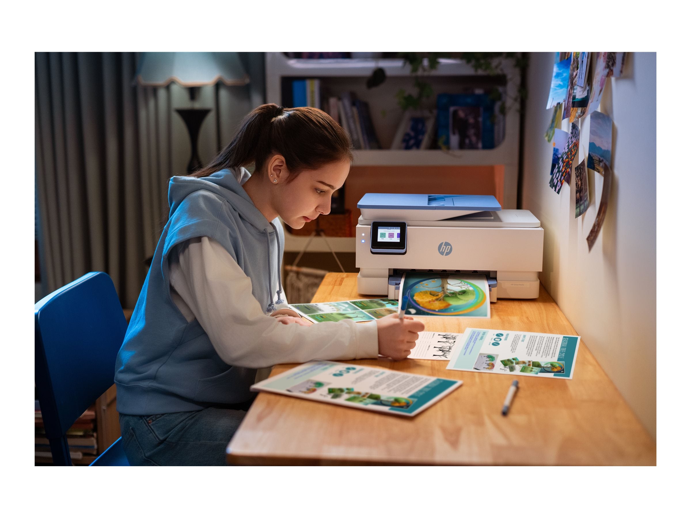 HP Envy Photo 7931 All-in-One Color Inkjet 10ppm Print Scan Copy Photo Printer USB 2.0 Wi-Fi ADF
