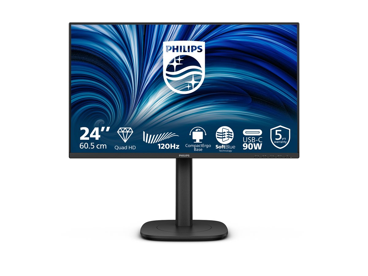 PHILIPS 24B2U3601/00 23.8p IPS QHD 120Hz 350cd/m2 4ms HDMI2.1 DP USB-C DP ALT PD90W RJ45 USB HUB