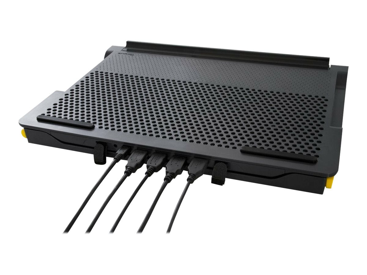 TARGUS Chill Mat - Support pour ordinateur portable - avec concentrateur USB 2.0 à 4 ports - noir, gris
