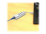 EATON TRIPPLITE USB 3.0 SuperSpeed to Gigabit Ethernet NIC Network Adapter with 3 Port USB 3.0 Hub