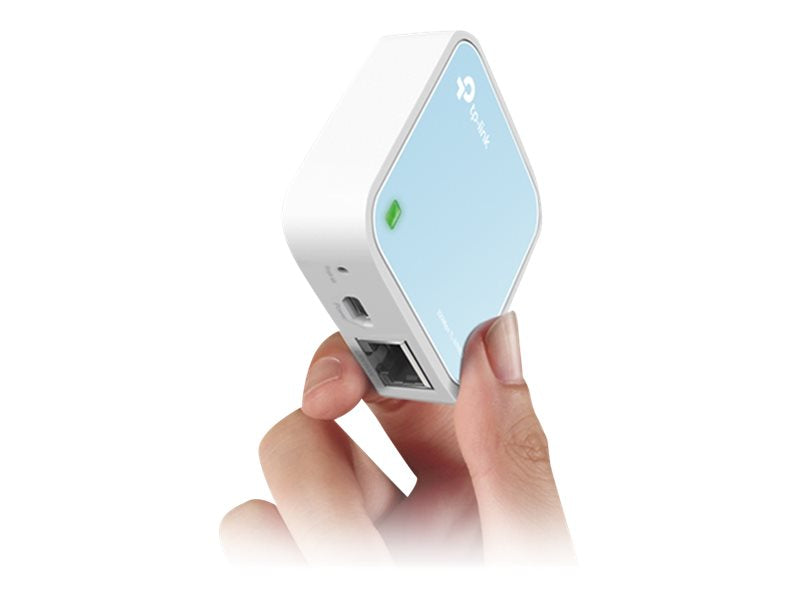 TP-LINK 300Mbps Wireless N Mini Pocket AP Router QCOM 2T2 2.4GHz 802.11n/g/b 1 Ethernet Port 1 Micro USB port Internal Antenna