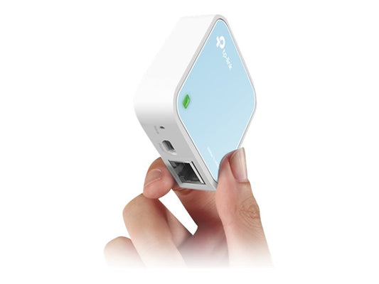 TP-LINK 300Mbps Wireless N Mini Pocket AP Router QCOM 2T2 2.4GHz 802.11n/g/b 1 Ethernet Port 1 Micro USB port Internal Antenna