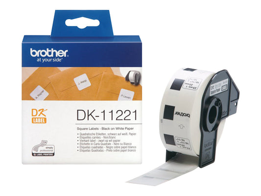 BROTHER Etiquettes papier carres 23x23mm