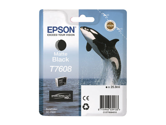 EPSON T7608 ink cartridge matte black high capacity 25 9ml 1082 pages 1-pack
