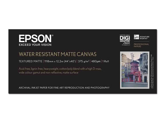 EPSON S042016 Matte water resistant canvas inkjet 375g/m2 1118mm x 12.2m 1 rouleau pack de 1