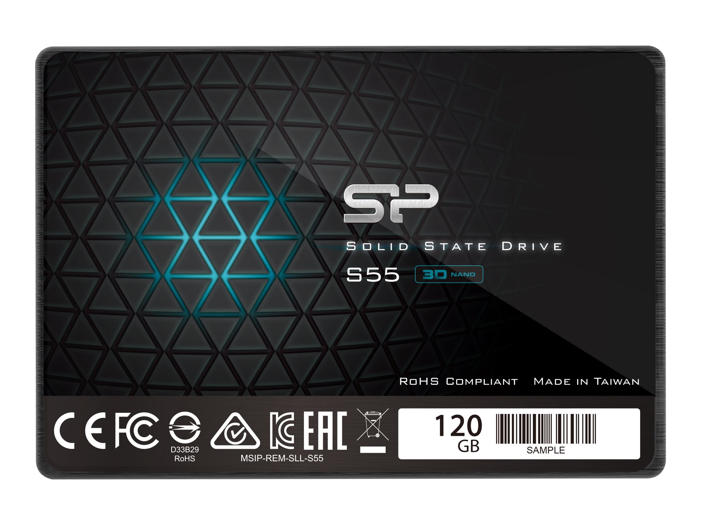 SILICON POWER SSD Slim S55 120Go 2.5p SATA III 6Go/s 550/420 Mo/s