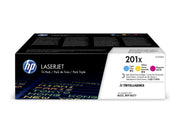 HP 201X oiginal LaserJet Toner cartridge CF253XM Cyan/Magenta/Yellow High Yield 3-pack