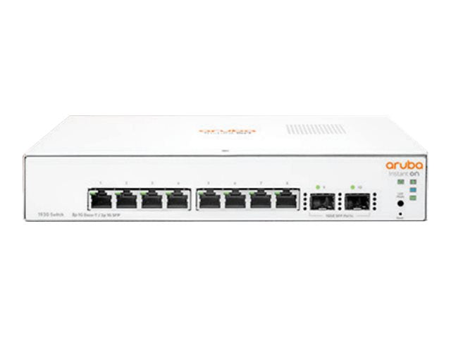 HPE Networking Instant On 1930 8G 2SFP Switch Commutateur C3 Géré 8 x 10/100/1000 + 2 x Gigabit SFP de bureau