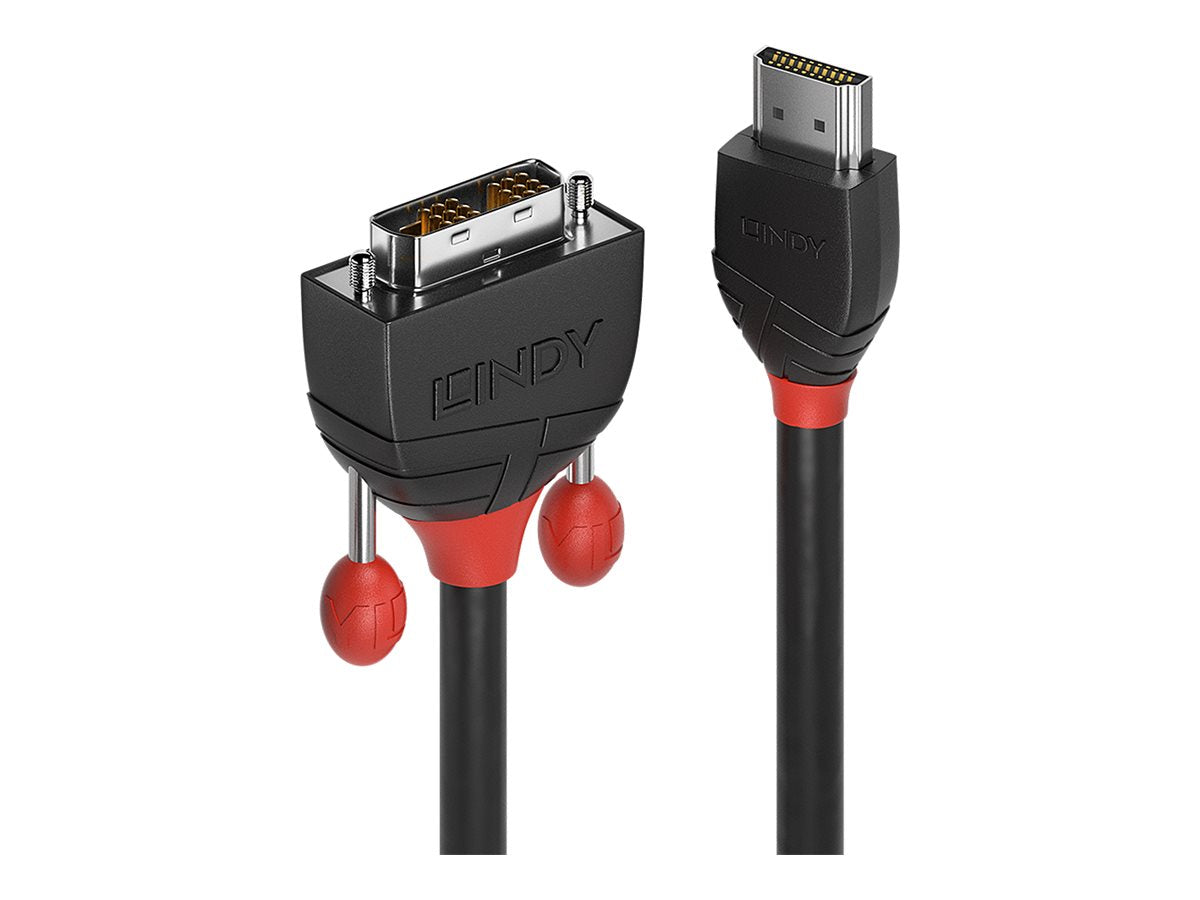 LINDY Câble HDMI vers DVI-D Black Line 1m