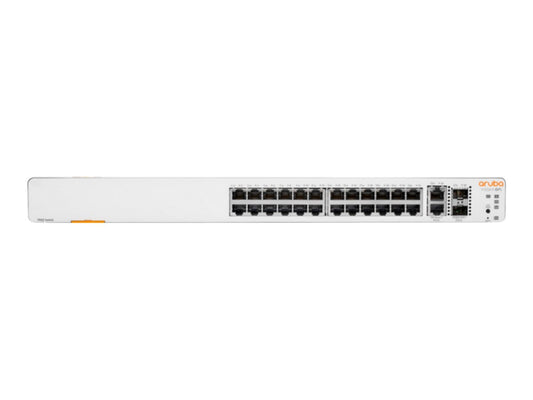 HPE Networking Instant On 1960 24G 2XGT 2SFP+ Switch Commutateur Géré 24 x 10/100/1000 + 2 x10 Gigabit SFP+ + 2 x 100/1000/10GBase T