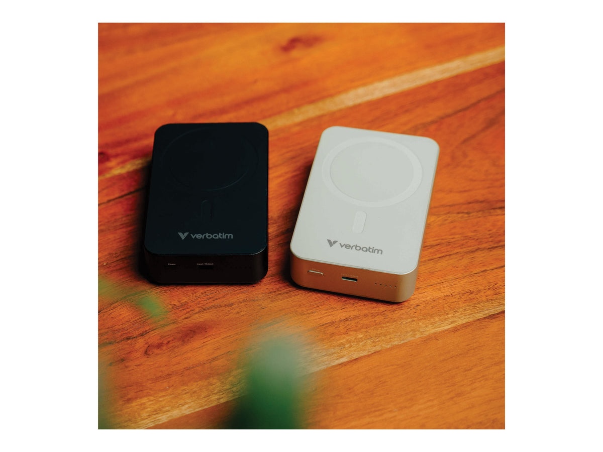 VERBATIM CHARGE N GO ESSENTIALS POWER BANK MAGNETIC WIRELESS 20000MAH GREEN WCF (P)