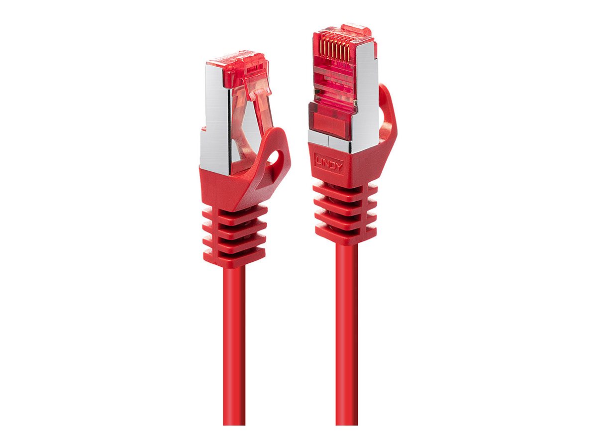 LINDY Basic Cat.6 S/FTP Cable Red 0.3m Patch Cable