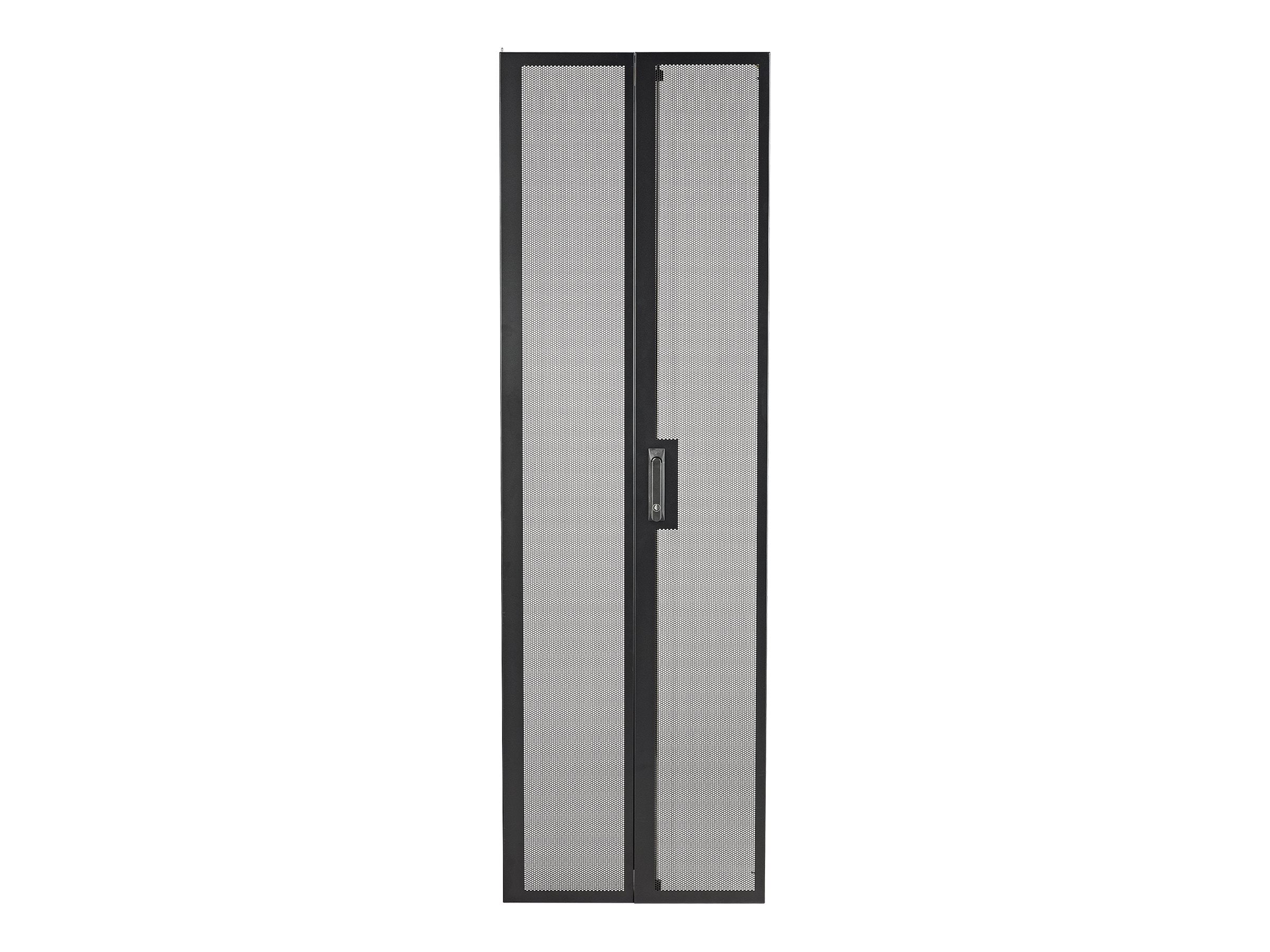 APC NetShelter SV 48U 600mm Wide Perforated Split Rear Doors Black