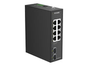 D-LINK DIS-100G-10 10-Port Gigabit Industrial Unmanaged Switch 4x 100/1000 Rj45 2x 100/1000M SFP