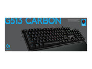 LOGITECH G513 CARBON LIGHTSYNC RGB Mechanical Gaming Keyboard GX Brown - CARBON - (UK) - INTNL
