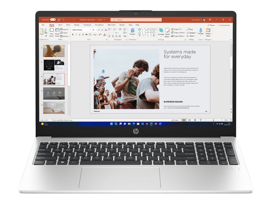 HP 255 G10 AMD Ryzen 5 7530U 15.6p FHD 16Go 512Go SSD AMD Radeon Graphics W11P Silver 1/1/0
