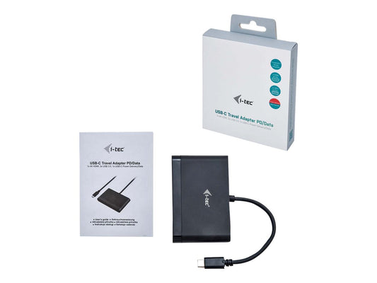 I-TEC USB-C HDMI and USB Adapter with Power Delivery 1xHDMI 4K 2xUSB 3.0 Port 1xUSB-C Power Delivery/Dataport compatible with TB3