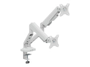 TNB ERGO - Double bras support articulé pour moniteur - blanc