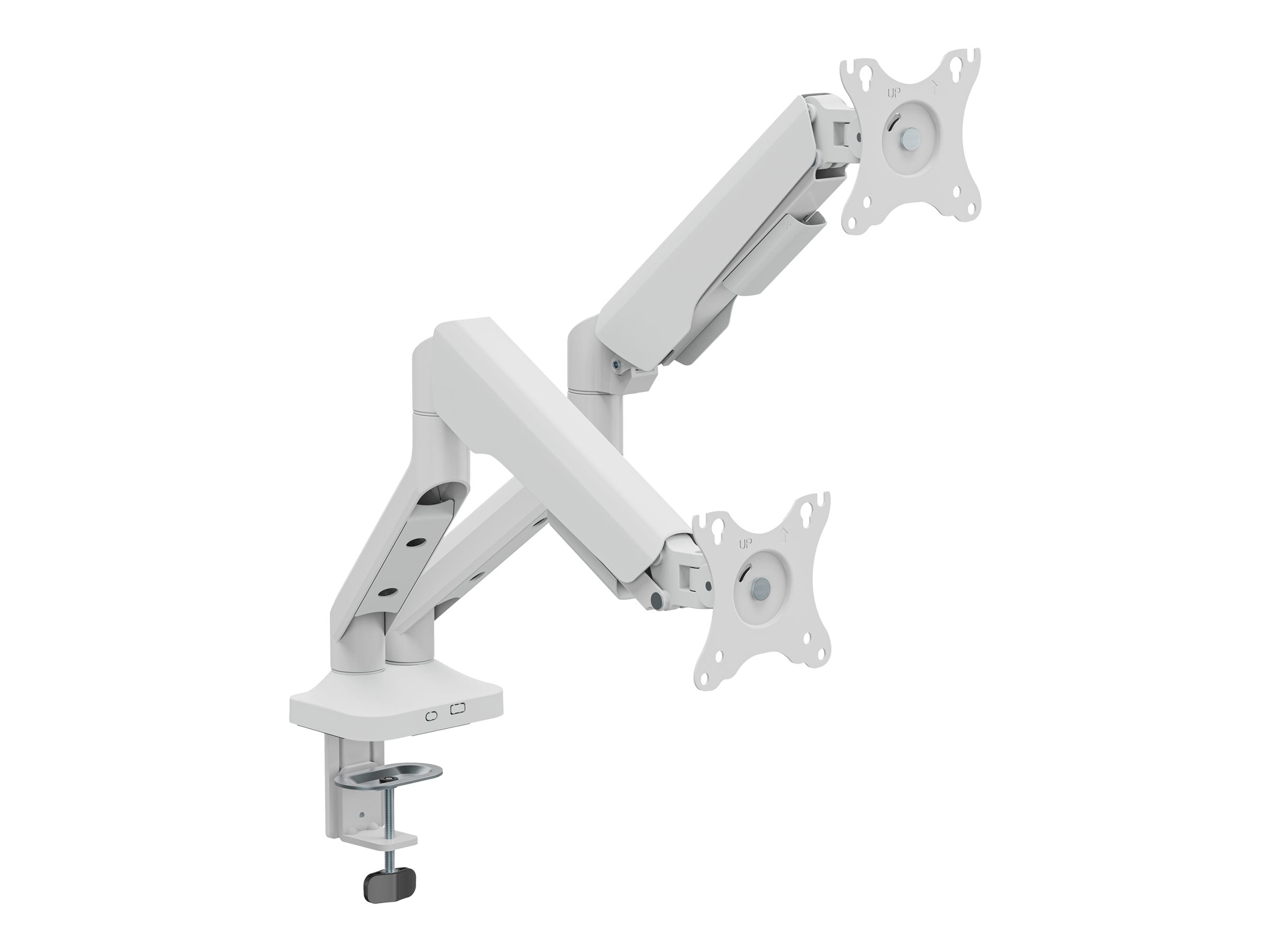 TNB ERGO - Double bras support articulé pour moniteur - blanc
