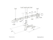 Neomounts DS45-600BL2 Dual monitor stand