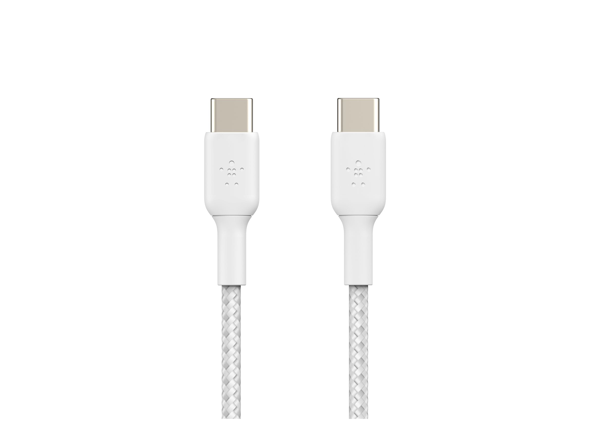 BELKIN BOOST CHARGE USB-C to USB-C 2.0 Cable Braided 1M White