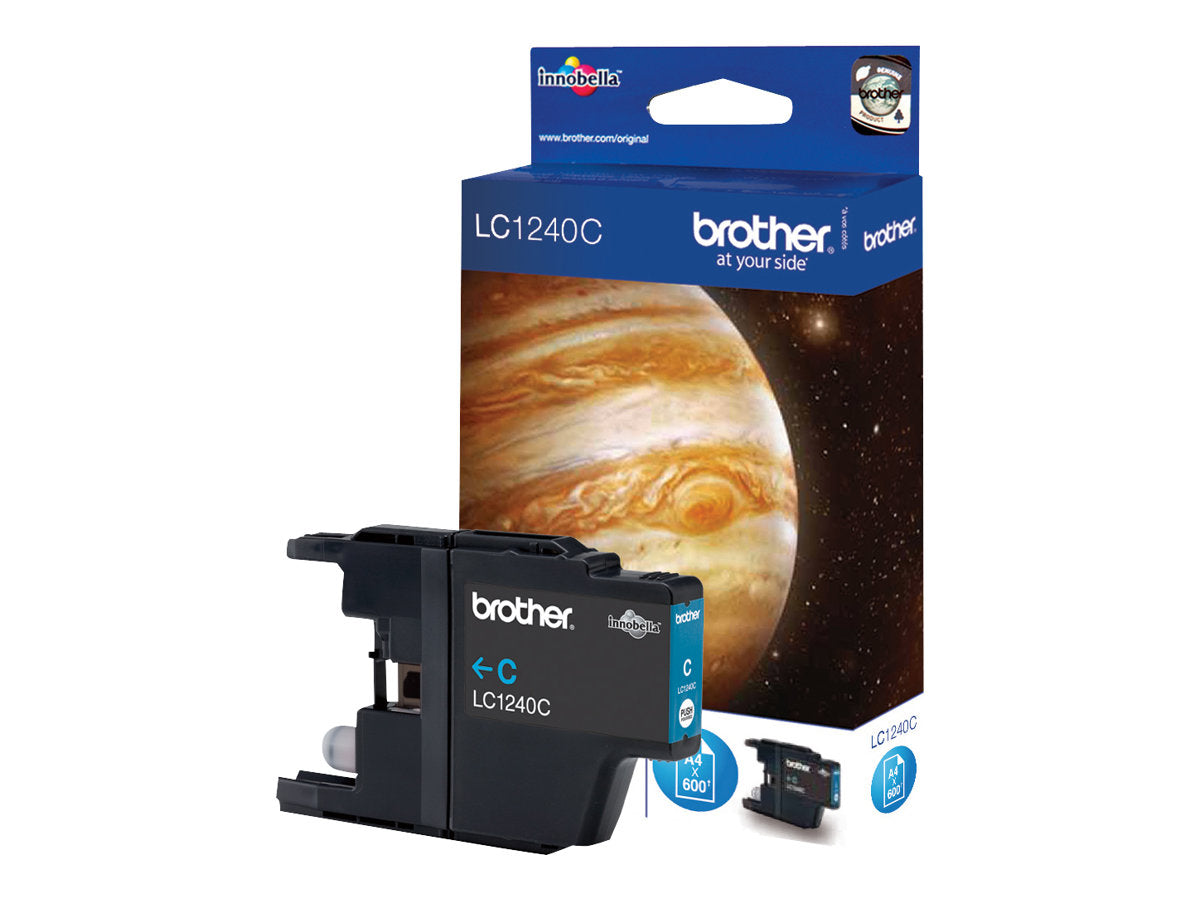 BROTHER LC-1240 cartouche d encre cyan haute capacité 600 pages pack de 1