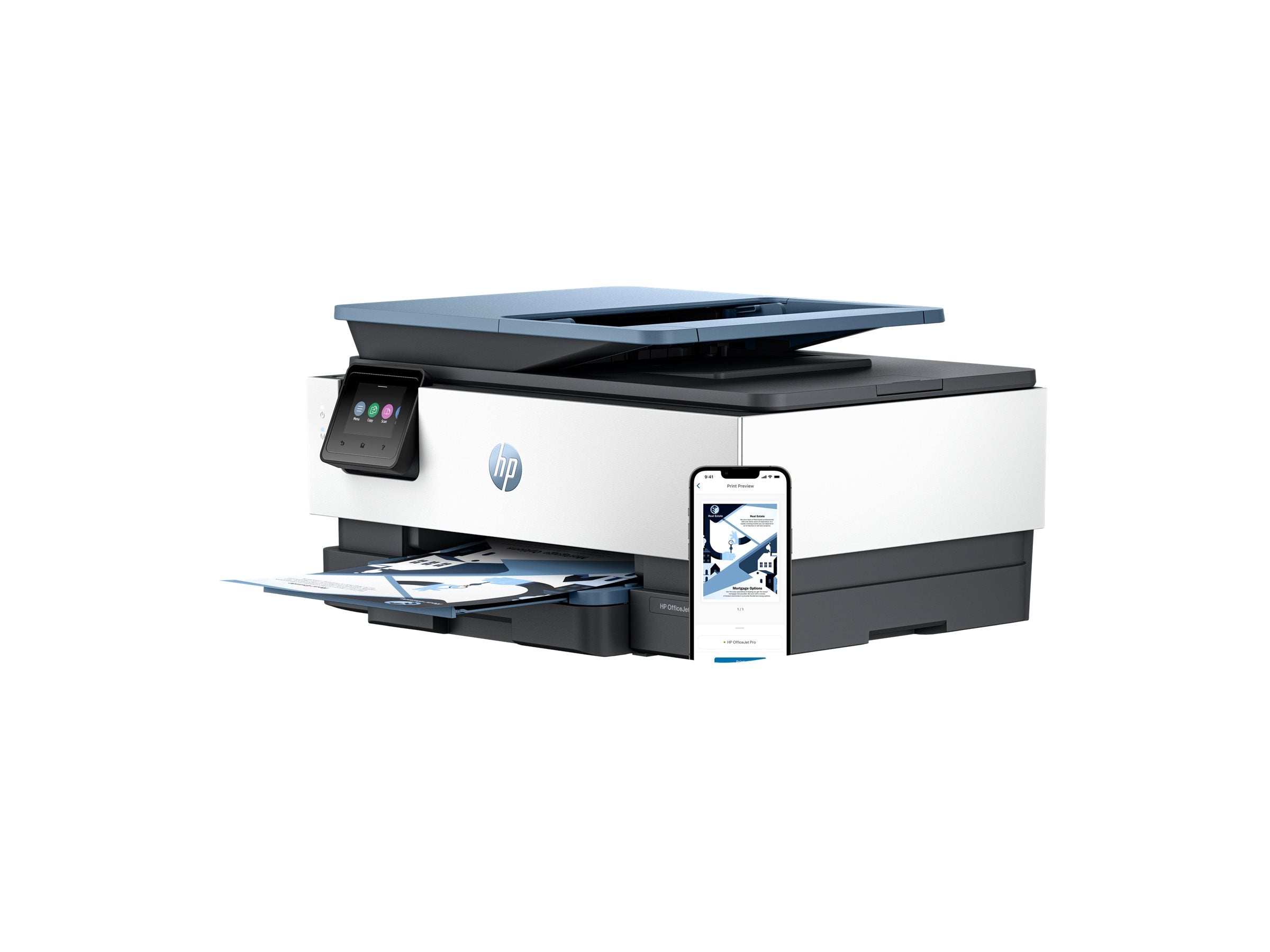 HP Officejet Pro 8125e All-in-One MFP colour inkjet A4 12ppm Copy 20ppm Print 225sheets USB Wi-Fi LAN dark surf blue
