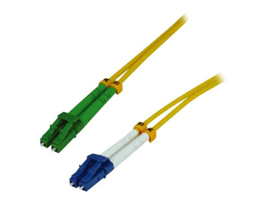 MCL LCAPC/LC duplex singlemode 9/125 OS2 optical fiber - 3m