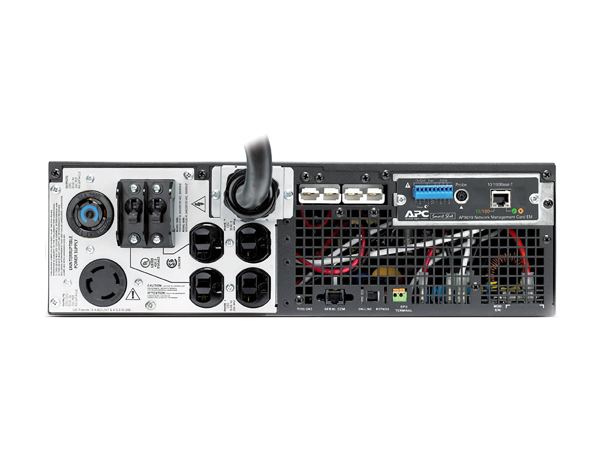 APC Smart-UPS RT UPS rack-mountable AC 120/208V 4 kW 5000VA 1-phase Ethernet 10/100 output connectors 6 3U Black
