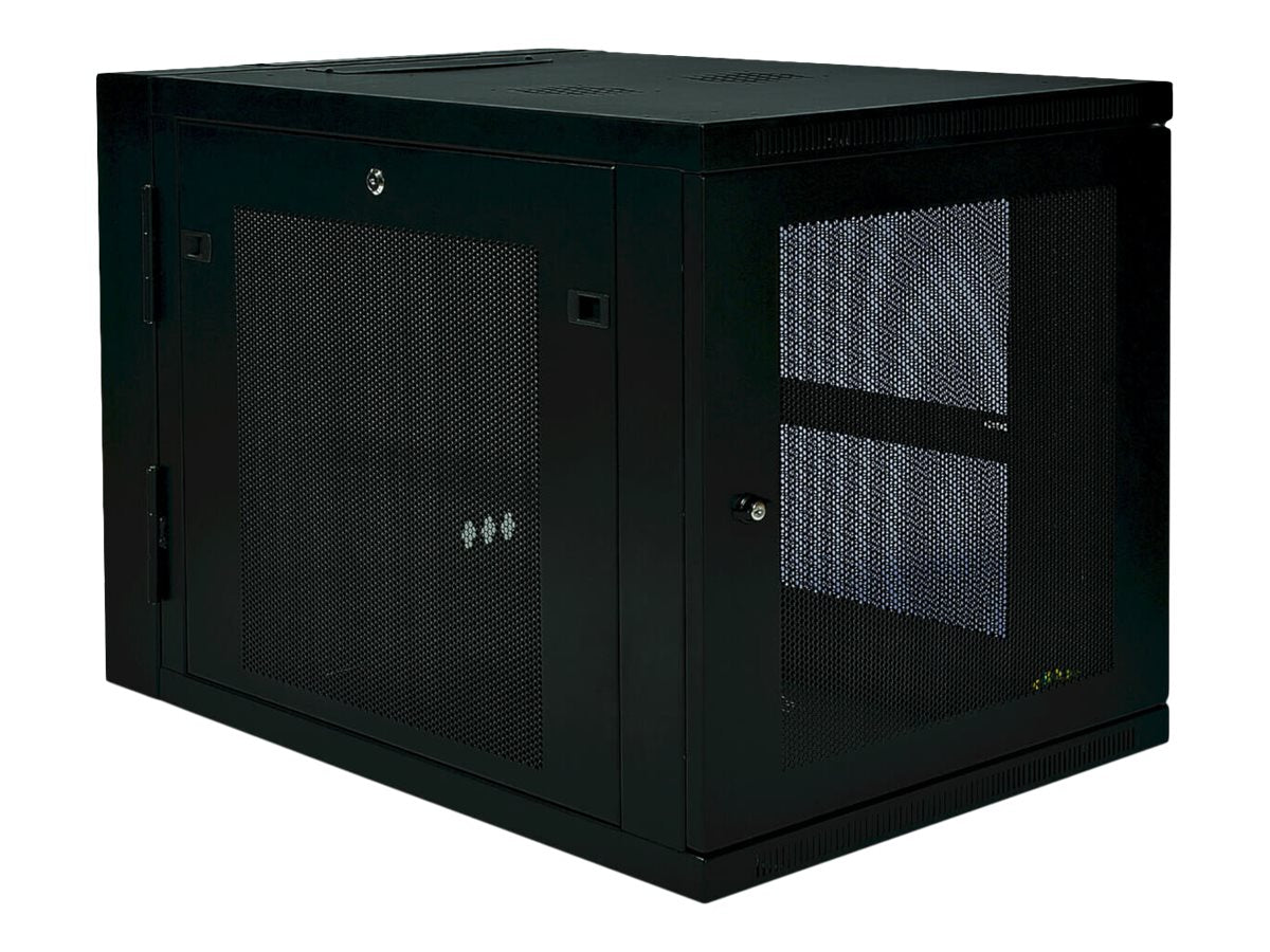 EATON TRIPPLITE 12U Wall Mount Rack Enclosure Server Cabinet Hinged 33 Extended Depth Rack cabinet wall mountable Black 12U 19