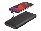 BELKIN BOOST CHARGE 10 000 mAh PD Powerbank with Integrated Cables USB-C and Lightning Black
