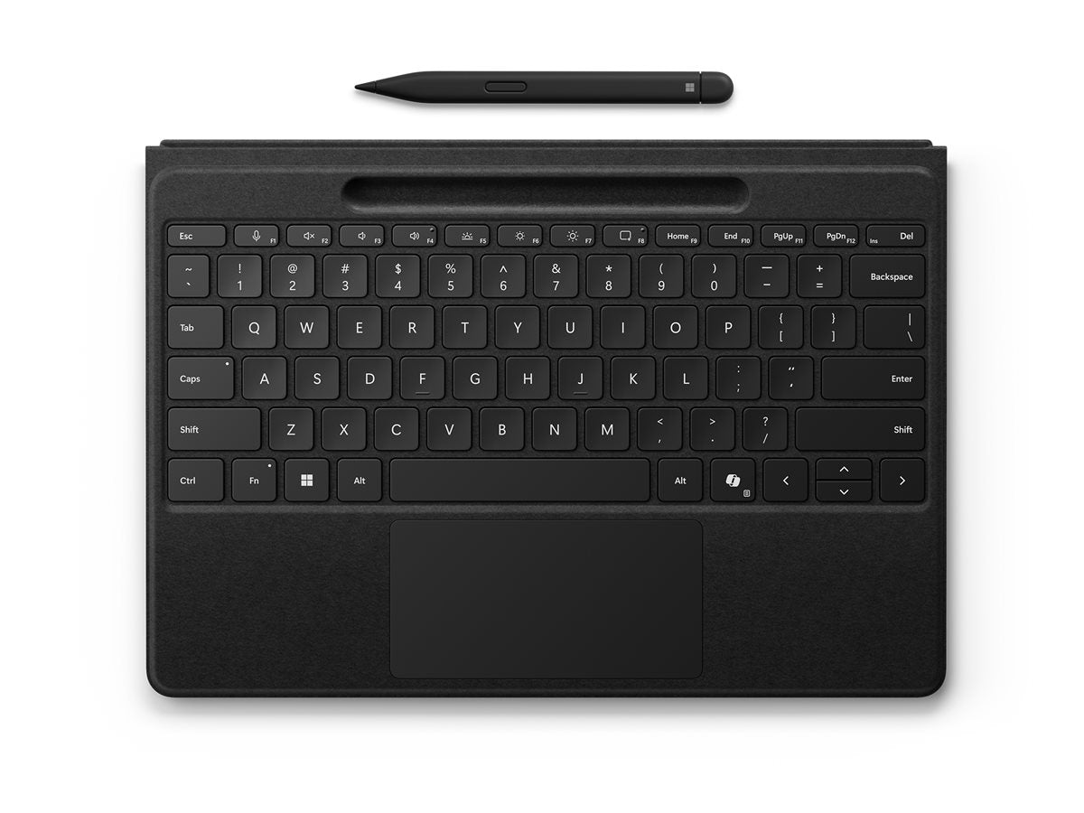 MICROSOFT Surface - Bndle Keybrd Flex + Pen2 - Typecover Flex + Stylet - Trackpad - Srfc Pro 8/9/10/11 - Copilot Rdy - AZERTY - Noir