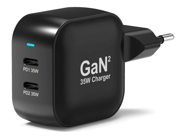 PORT DESIGNS Wall Charger Type-C PD 35W GaN + CtoC Cable 2m - EU